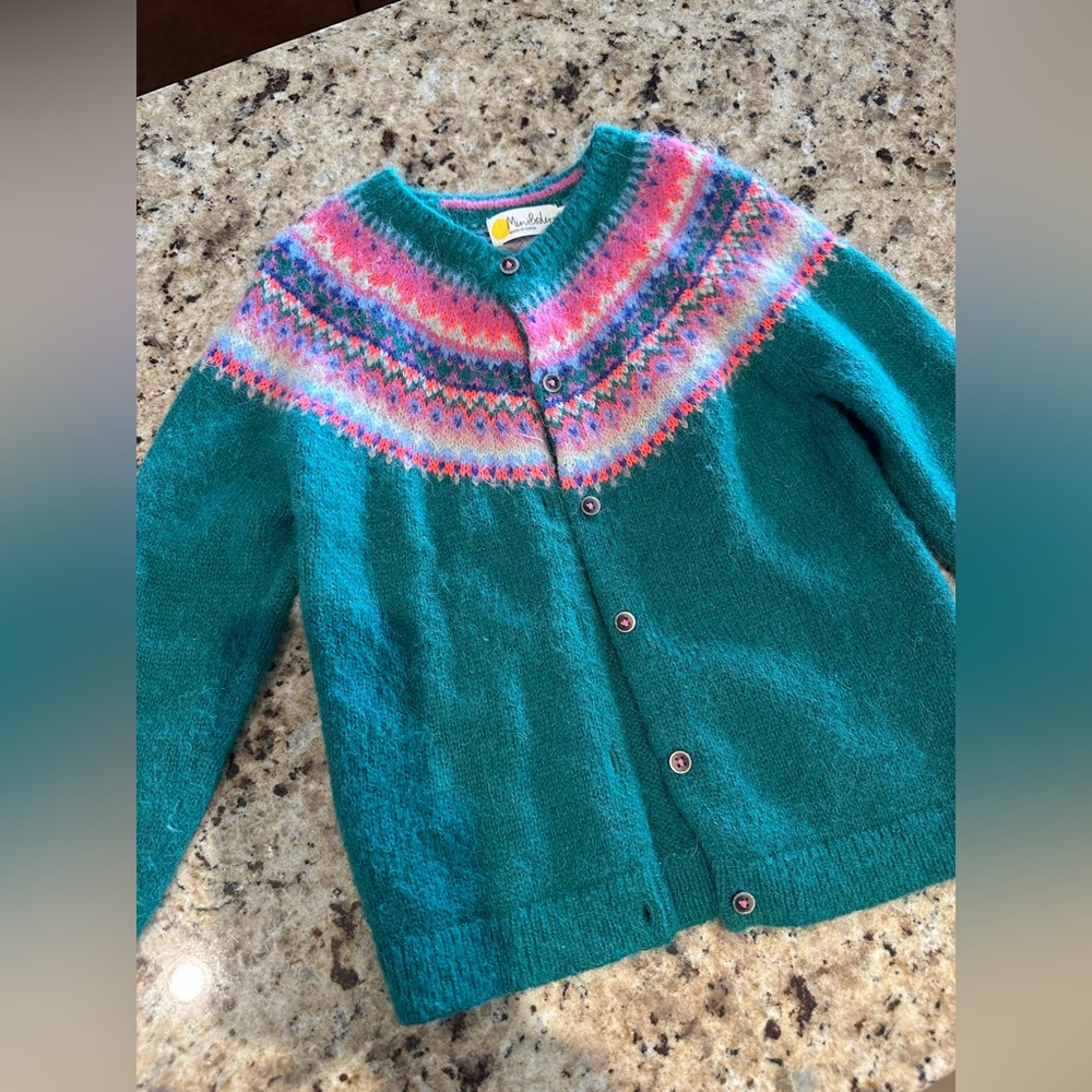 Mini Boden Green Sweater for Kids